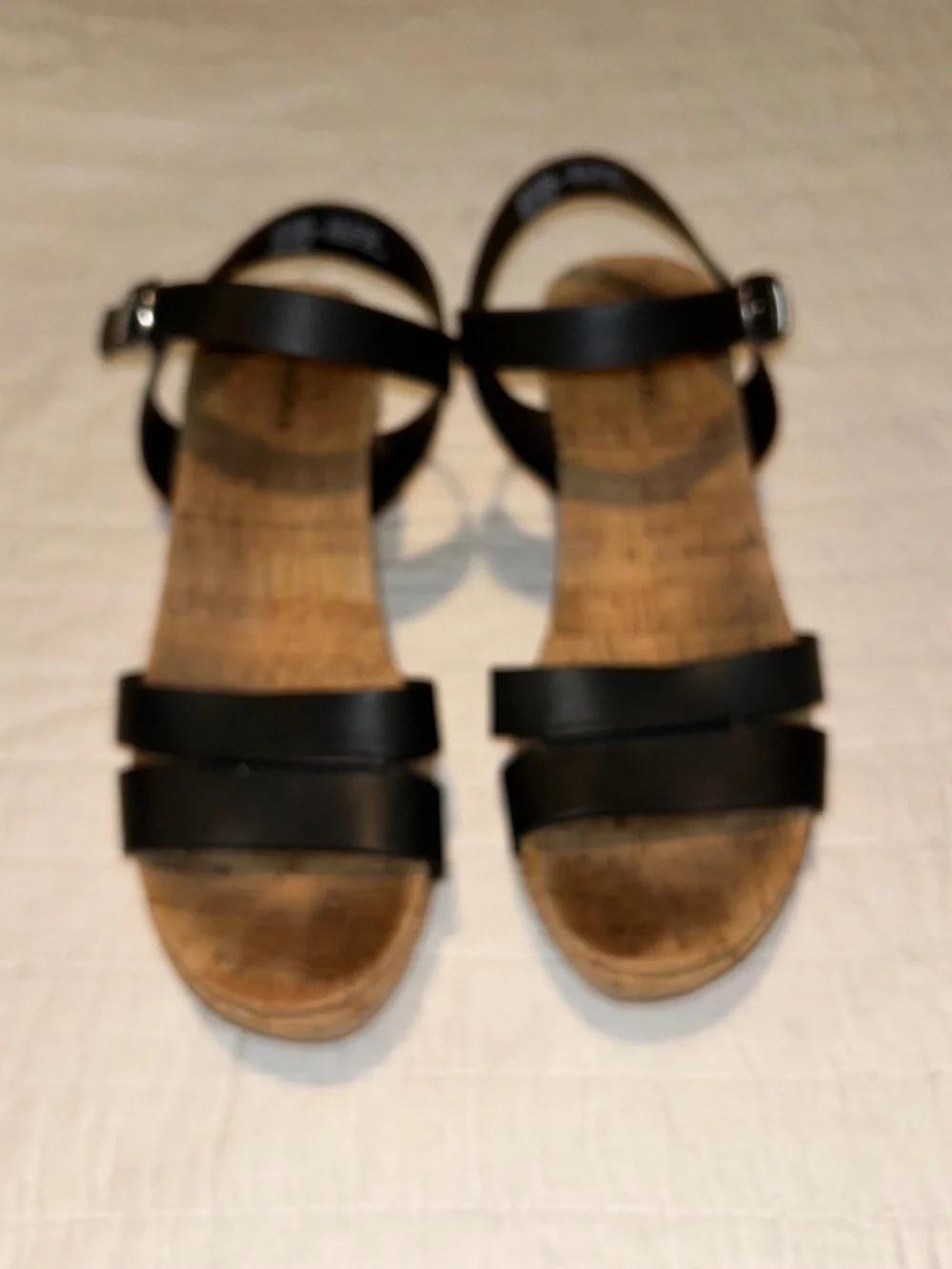 Sonoma Goods For Life Black Leather Wedges